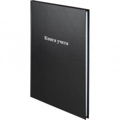Книга учета Attache А4 96л в клетку блок офсет, бумвинил черный Книга учета Attache А4 96л в клетку блок офсет, бумвинил черный - фото 2