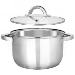 Кастрюля нерж Rondy 5,0л , D=23,5cм, SH07503 - фото 3