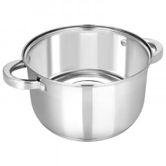 Кастрюля нерж Rondy 5,0л , D=23,5cм, SH07503 - фото 4