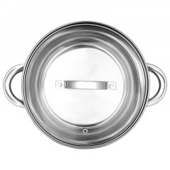 Кастрюля нерж Rondy 5,0л , D=23,5cм, SH07503 - фото 5