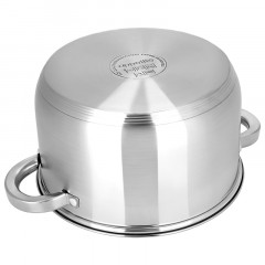 Кастрюля нерж Rondy 5,0л , D=23,5cм, SH07503 - фото 6