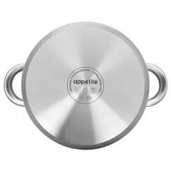 Кастрюля нерж Rondy 5,0л , D=23,5cм, SH07503 - фото 7