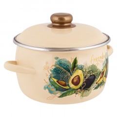 Кастрюля эмал сфер Avocado 2,0л , D=18cм, 1MC161P Кастрюля эмал сфер Avocado 2,0л , D=18cм, 1MC161P - фото 2