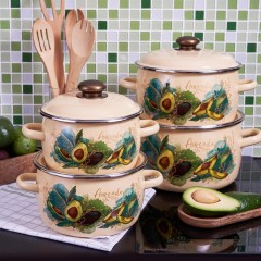 Кастрюля эмал сфер Avocado 2,0л , D=18cм, 1MC161P Кастрюля эмал сфер Avocado 2,0л , D=18cм, 1MC161P - фото 6
