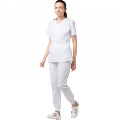 Костюм для медицинского персонала жен. М24 КБР белый 54 (158-164) Костюм для медицинского персонала жен. М24 КБР белый 54 (158-164) - фото 16