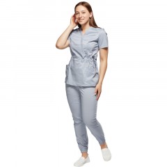 Костюм для медицинского персонала жен. М24 КБР серый 58 (158-164) Костюм для медицинского персонала жен. М24 КБР серый 58 (158-164) - фото 8