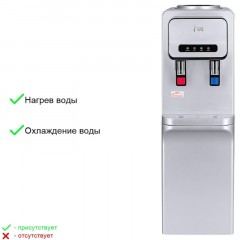 Кулер Ecotronic V32-LCE silver со шкафчиком - фото 5