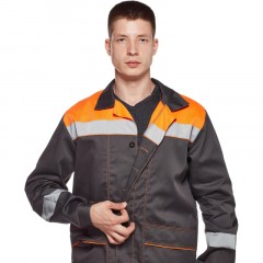 Костюм рабочий летний муж л35-КПК сер/оранж (р.44-46) 170-176 Костюм рабочий летний муж л35-КПК сер/оранж (р.44-46) 170-176 - фото 9