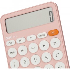 Калькулятор настольный КОМП. Deli EM124, 12-р, батар., 158х105мм, розовый Калькулятор настольный КОМП. Deli EM124, 12-р, батар., 158х105мм, розовый - фото 7