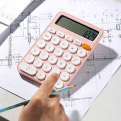 Калькулятор настольный КОМП. Deli EM124, 12-р, батар., 158х105мм, розовый Калькулятор настольный КОМП. Deli EM124, 12-р, батар., 158х105мм, розовый - фото 9