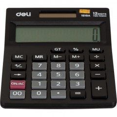 Калькулятор настольный КОМП. Deli E1519A, 12-р, дв.пит., 140x102мм, черный Калькулятор настольный КОМП. Deli E1519A, 12-р, дв.пит., 140x102мм, черный - фото 5