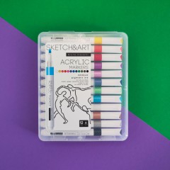 Набор акриловых маркеров Sketch&Art 12 цв. 22-0126 Набор акриловых маркеров Sketch&Art 12 цв. 22-0126 - фото 16