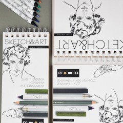 Скетчбук Sketch&Art 105х220мм 60л пухлая 100г на гребне 1-60-564/03 Скетчбук Sketch&Art 105х220мм 60л пухлая 100г на гребне 1-60-564/03 - фото 11