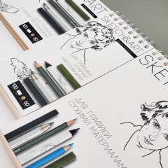 Скетчбук Sketch&Art 105х220мм 60л пухлая 100г на гребне 1-60-564/03 Скетчбук Sketch&Art 105х220мм 60л пухлая 100г на гребне 1-60-564/03 - фото 13