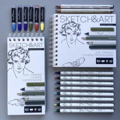 Скетчбук Sketch&Art 105х220мм 60л пухлая 100г на гребне 1-60-564/03 Скетчбук Sketch&Art 105х220мм 60л пухлая 100г на гребне 1-60-564/03 - фото 14