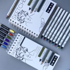Скетчбук Sketch&Art 105х220мм 60л пухлая 100г на гребне 1-60-564/03 Скетчбук Sketch&Art 105х220мм 60л пухлая 100г на гребне 1-60-564/03 - фото 15