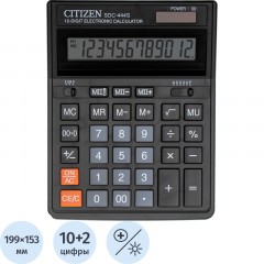 Калькулятор настольный ПОЛНОРАЗМЕРНЫЙ CITIZEN бухг.SDC-444S 12 разр. DP Калькулятор настольный ПОЛНОРАЗМЕРНЫЙ CITIZEN бухг.SDC-444S 12 разр. DP - фото 1