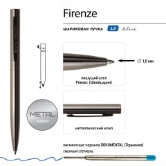 Ручка шариковая BV FIRENZE 1мм син кор.чер.ворон,тубус прямоуг20-0304/03 Ручка шариковая BV FIRENZE 1мм син кор.чер.ворон,тубус прямоуг20-0304/03 - фото 4