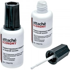 Корректирующая жидкость 25г Attache Economy водная основа, кисточка Корректирующая жидкость 25г Attache Economy водная основа, кисточка - фото 3