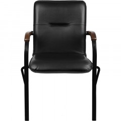 Конференц-кресло UA_EChair SAMBA Black к/з черн./орех (V-4 1.031) Конференц-кресло UA_EChair SAMBA Black к/з черн./орех (V-4 1.031) - фото 2