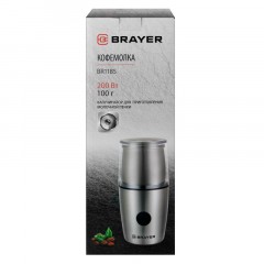 Кофемолка с капучинатором BRAYER BR1185,200Вт/20 Вт. 100гр/140 мл., таймер Кофемолка с капучинатором BRAYER BR1185,200Вт/20 Вт. 100гр/140 мл., таймер - фото 9