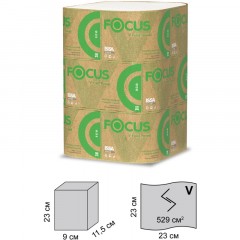 Полотенца бумажные д/дисп. FOCUS Eco Vсл 1сл бел 250л 15пач/уп 5083741 п/э Полотенца бумажные д/дисп. FOCUS Eco Vсл 1сл бел 250л 15пач/уп 5083741 п/э - фото 3
