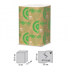 Полотенца бумажные д/дисп. FOCUS Eco Vсл 1сл бел 250л 15пач/уп 5083742 п/э Полотенца бумажные д/дисп. FOCUS Eco Vсл 1сл бел 250л 15пач/уп 5083742 п/э - фото 3