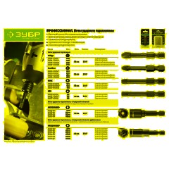 Бита с торцевой головкой ЗУБР магнит. Профессионал 1/4'' 10х50мм (26375-10) - фото 5