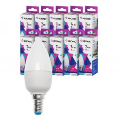 Лампа светодиодная КОСМОС CN 7.5W E14 6500K 10 шт/уп (LED7.5wCNE1465_10) Лампа светодиодная КОСМОС CN 7.5W E14 6500K 10 шт/уп (LED7.5wCNE1465_10) - фото 4