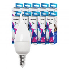 Лампа светодиодная КОСМОС CW 8.5W E14 4500K 10 шт/уп (LED8.5wCWE1445_10) Лампа светодиодная КОСМОС CW 8.5W E14 4500K 10 шт/уп (LED8.5wCWE1445_10) - фото 4