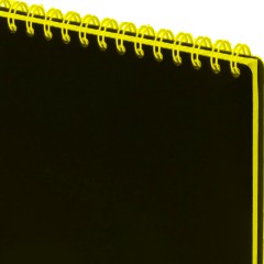 Блокнот А4 80л Attache гребень клетка пластик черн с тиснением - фото 3