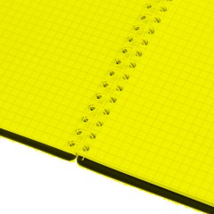 Блокнот А4 80л Attache гребень клетка пластик черн с тиснением - фото 7