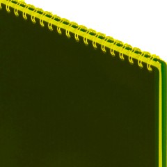 Блокнот А4 80л Attache гребень клетка пластик бордов с тиснением - фото 3