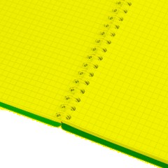 Блокнот А4 80л Attache гребень клетка пластик бордов с тиснением - фото 7