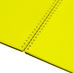 Бизнес-тетрадь А4 120л Attache гребень клетка пластик черн с тиснением - фото 7