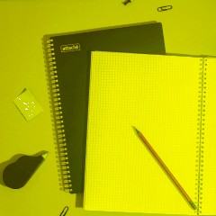 Бизнес-тетрадь А4 120л Attache гребень клетка пластик черн с тиснением - фото 10