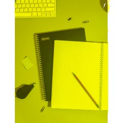 Бизнес-тетрадь А4 120л Attache гребень клетка пластик черн с тиснением - фото 11