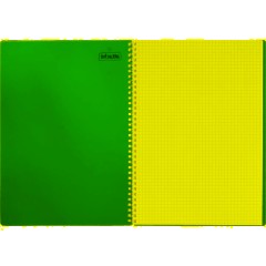 Бизнес-тетрадь А4 120л Attache гребень клетка пластик бордов с тиснен - фото 5