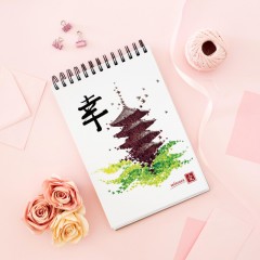 Блокнот А5 100л Mariner Япония клетка, обложка картон,спираль 0024 - фото 9