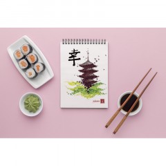 Блокнот А5 100л Mariner Япония клетка, обложка картон,спираль 0024 - фото 12