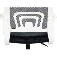 Кресло VB_Echair-396W (LT) сетка/ткань черный пластик белый Кресло VB_Echair-396W (LT) сетка/ткань черный пластик белый - фото 8