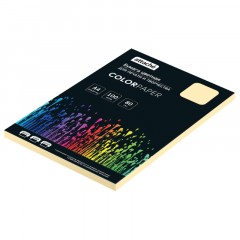 Бумага цветная Attache (желтый пастель), 80г, А4, 100  л