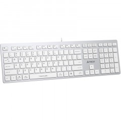 Клавиатура A4Tech Fstyler FX50 белый USB slim Multimedia (FX50 WHITE) - фото 3
