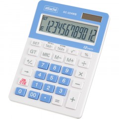Калькулятор настольный КОМП Attache,AС-224WB,12р,дв.пит,бел-син,145x104x28 Калькулятор настольный КОМП Attache,AС-224WB,12р,дв.пит,бел-син,145x104x28 - фото 3