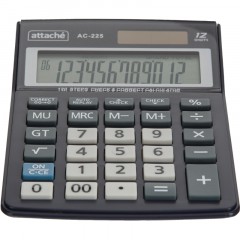 Калькулятор настольный КОМП Attache, AС-225, 12р, дв.пит, серый,147x105x33 Калькулятор настольный КОМП Attache, AС-225, 12р, дв.пит, серый,147x105x33 - фото 4