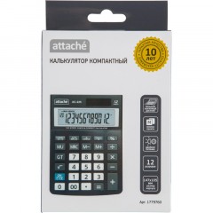 Калькулятор настольный КОМП Attache, AС-225, 12р, дв.пит, серый,147x105x33 Калькулятор настольный КОМП Attache, AС-225, 12р, дв.пит, серый,147x105x33 - фото 8