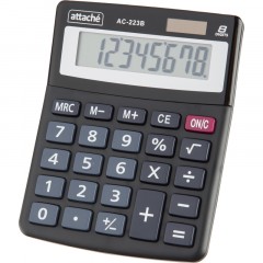 Калькулятор настольный КОМП Attache, AС-223B,8р,дв. пит, черн,134x107x34 Калькулятор настольный КОМП Attache, AС-223B,8р,дв. пит, черн,134x107x34 - фото 3