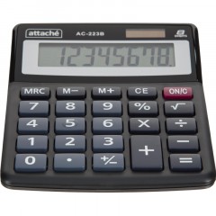 Калькулятор настольный КОМП Attache, AС-223B,8р,дв. пит, черн,134x107x34 Калькулятор настольный КОМП Attache, AС-223B,8р,дв. пит, черн,134x107x34 - фото 5