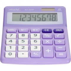 Калькулятор настольный КОМП Attache, AС-223P,8р,дв. пит, фиолет,134x107x34 Калькулятор настольный КОМП Attache, AС-223P,8р,дв. пит, фиолет,134x107x34 - фото 5