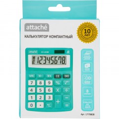 Калькулятор настольный КОМП Attache, AС-223M,8р,дв. пит, мятный,134x107x34 Калькулятор настольный КОМП Attache, AС-223M,8р,дв. пит, мятный,134x107x34 - фото 9